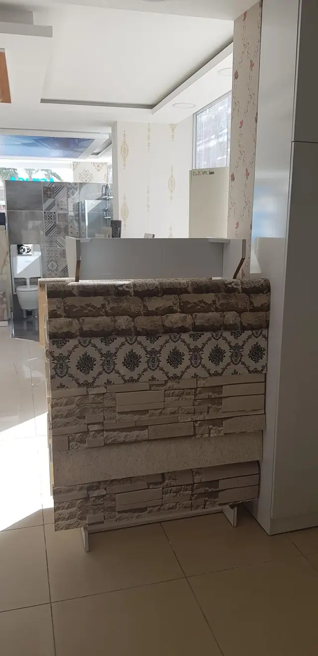 Mağazamızda duvar kaplama numunesi, Mersin